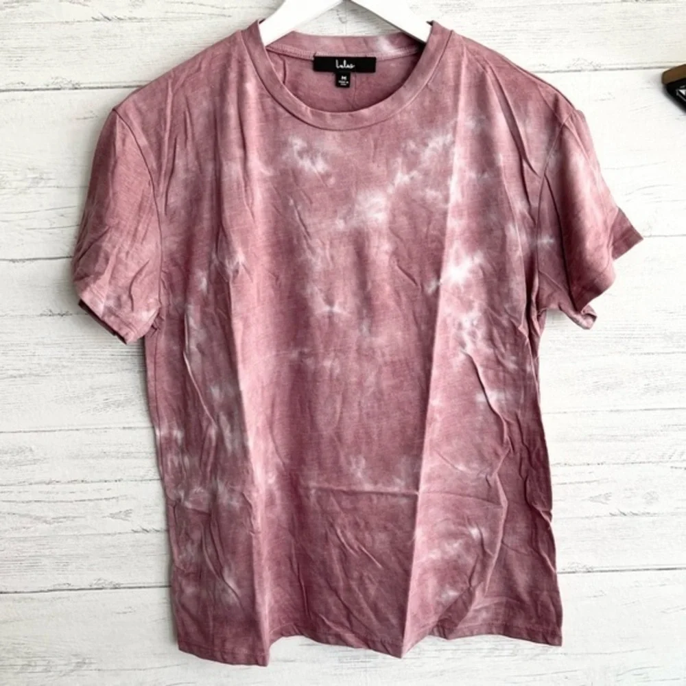Lulu’s Cozy Livin' Mauve Purple Tie-Dye Tee Size Medium NWT - Picture 5 of 11